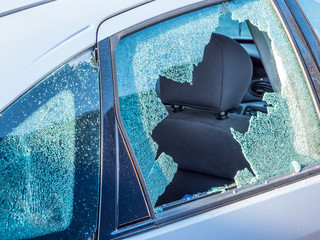 Vandalismus Autoscheibe