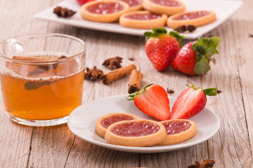 Strawberry tartlets. 