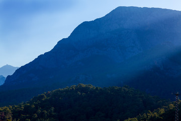 Турция. Горы позднем вечером после дождя.