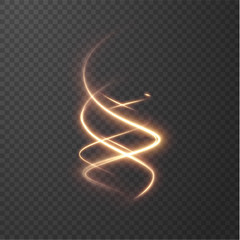 Golden shiny lines vector background. EPS10