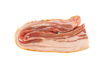 bacon isolated on white background