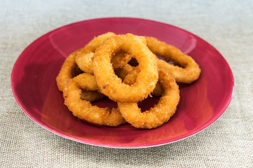 Fast food Homemade Crunchy Fried onion rings