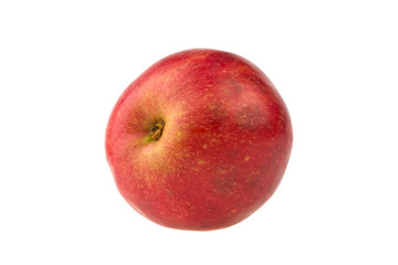 red juicy apple isolated on white background