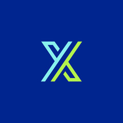 x letter logo vector modern graphic template