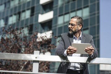 Businessman Standing Outdoors