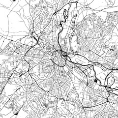 Obraz premium Mapa wektor centrum Derby