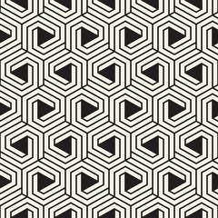 Vector seamless lattice pattern. Modern stylish texture with monochrome trellis. Repeating geometric grid. Simple design background...