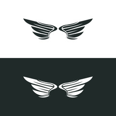 vector wings logo template graphic abstract download