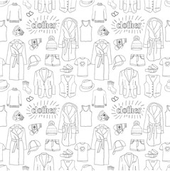 Clothes seamless pattern.