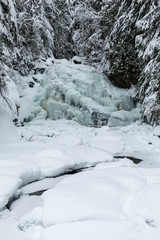 Frozen Waterfall Landscape