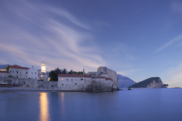 Fototapeta premium Beautiful view of the old town of Budva, Budva, Montenegro