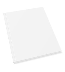 blank template cover of book booklet brochure magazine stock vector illustration