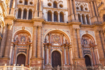 Fototapeta na wymiar Malaga cathedral
