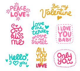 Love Labels Set