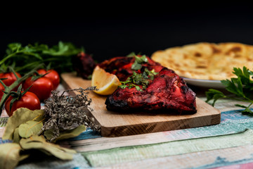 Handmade tandoori Grill Indian food