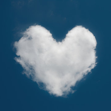 Cloud in the form of a heart