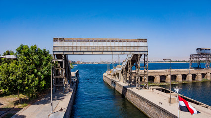  Esna dam on the Nile River, Egypt
