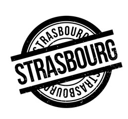 Strasbourg rubber stamp. Grunge design with dust scratches. Effects can be easily removed for a clean, crisp look. Color is easily changed.