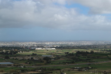 Fototapeta na wymiar View to Malta from Mdina citadel