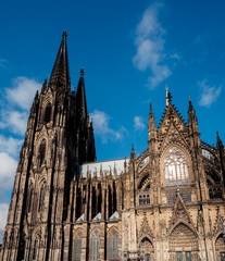 Cologne Cathedral, monument of German Catholicism and Gothic architecture in Cologne, Germany