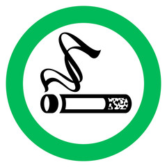 smoking area sign