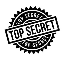 Obraz premium Top Secret rubber stamp. Grunge design with dust scratches. Effects can be easily removed for a clean, crisp look. Color is easily changed.