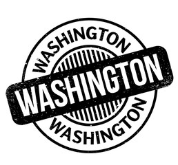 Washington rubber stamp. Grunge design with dust scratches. Effects can be easily removed for a clean, crisp look. Color is easily changed.