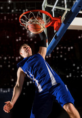 Basketball player in action