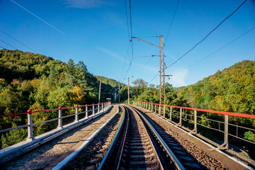 Fototapeta na wymiar Railroad tracks. Railway tracks