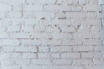 White painted brick wall texture from Hanoi, Vietnam.
