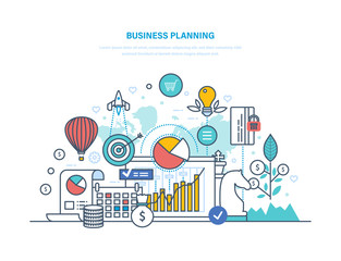 Business planning. Performance evaluation, organization, workflow control, time management.