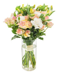 Bouquet of tender spring flowers