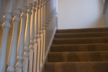 Light through balustrades and stairs