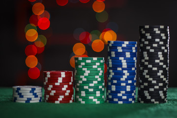 Fototapeta premium Stairs to the success of poker