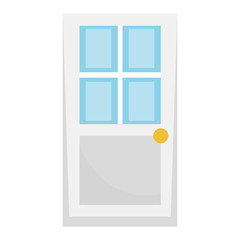 house door isolated icon vector illustration design