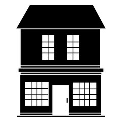 big building facade front vector illustration design