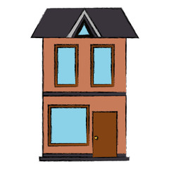 big building facade front vector illustration design