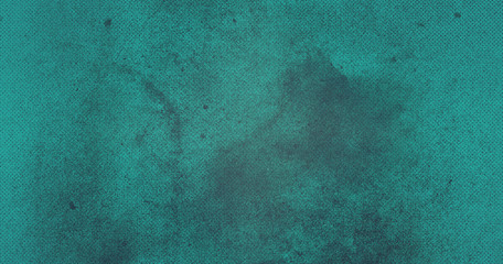 Emerald abstract textured background to the point with blue paint spots