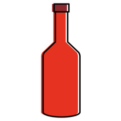 tomato ketchup bottle icon vector illustration design