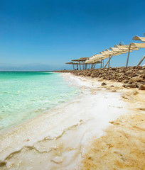 Shore of the dead sea.