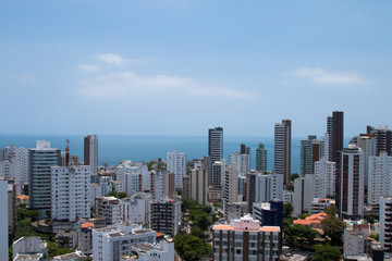 View of buildings in the city of Salvador Bahia Brazil