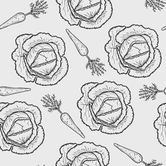 vegetables seamless pattern