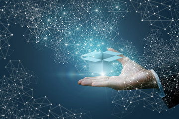 Box in hand is open on the network.