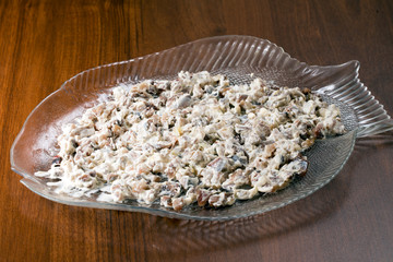 Herring mayonnaise with spices
