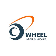 wheel shop and service logo