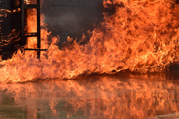 Fire industry close up. emergency response ,rescue , concept .