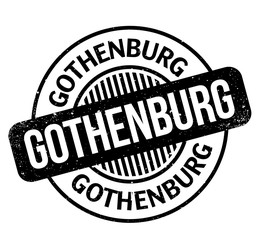 Gothenburg rubber stamp. Grunge design with dust scratches. Effects can be easily removed for a clean, crisp look. Color is easily changed.