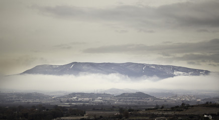 Fototapeta premium Mountains with fog