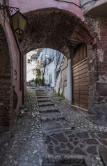 Fototapeta na wymiar Poggio Mirteto (Italy) - The historic center of Poggio Mirteto, a little city in province of Rieti, Lazio region, central Italy