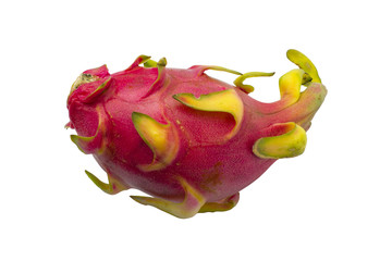 Fresh Dragon fruit or Pitaya on white background. isolated object 1